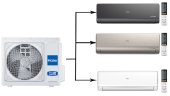 Мульти сплит-система на 3 комнаты 25+35+50 м2 Haier AS09NS6ERA-B+AS12NS6ERA-G+AS18NS6ERA-W/4U85S2SR5FA Lightera Super Match