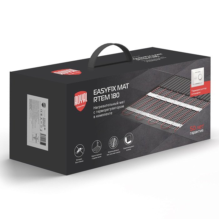Комплект теплого пола Royal Thermo EasyFix Mat RTEM 2-180-3.5 с терморегулятором Basic