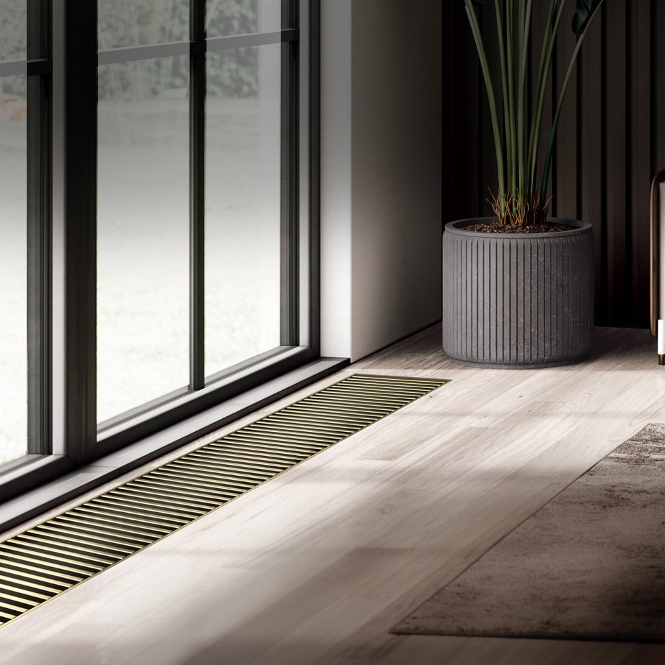 Внутрипольный конвектор Royal Thermo Atrium Turbo 190/400/1500-DG-U-AU